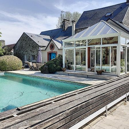 Gite De Charme "La Maison Saint-Leonard" Avec Piscine, Spa, Vue Sur Le Mont Saint-Michel Vains ภายนอก รูปภาพ