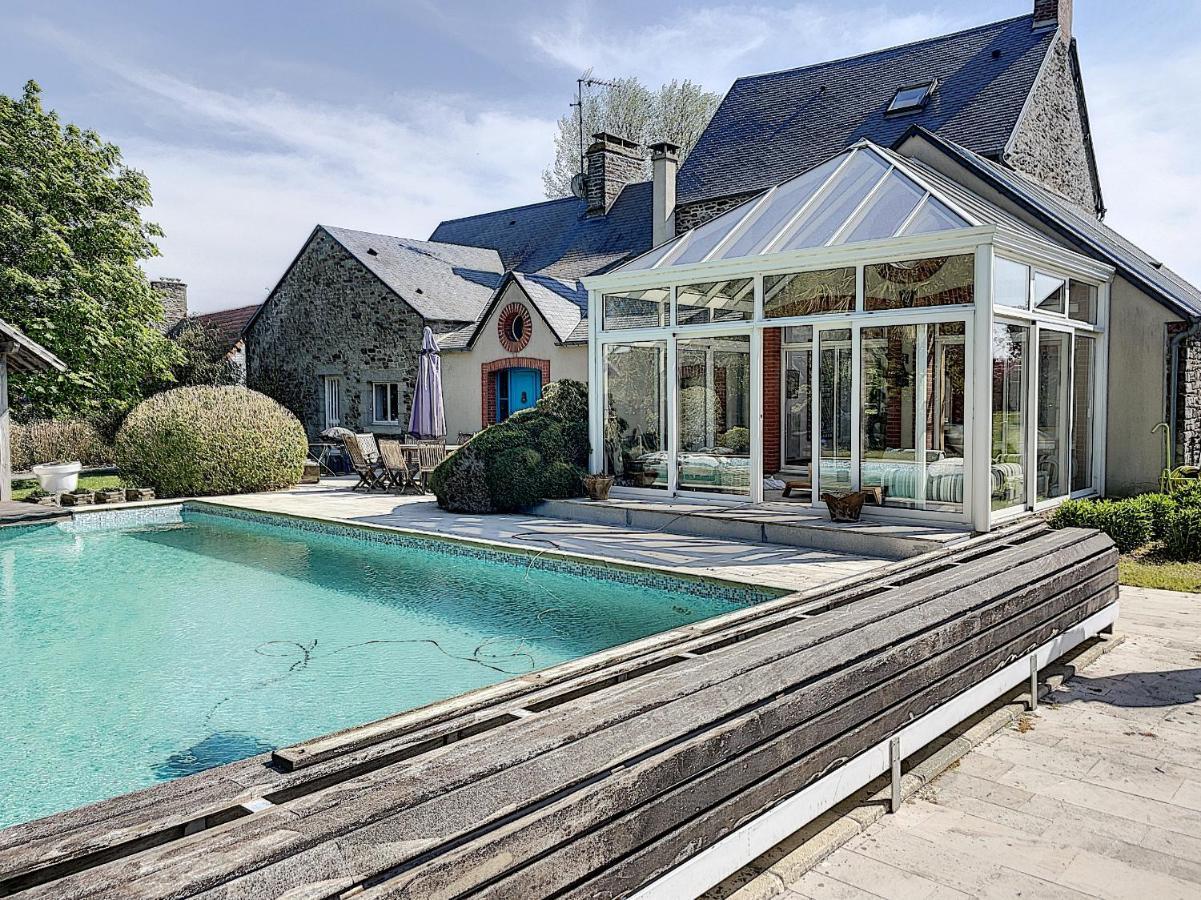 Gite De Charme "La Maison Saint-Leonard" Avec Piscine, Spa, Vue Sur Le Mont Saint-Michel Vains ภายนอก รูปภาพ