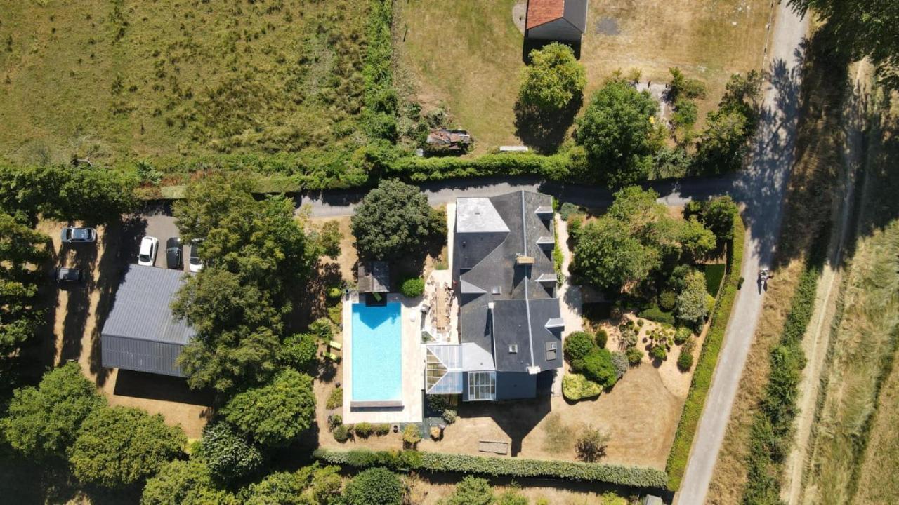 Gite De Charme "La Maison Saint-Leonard" Avec Piscine, Spa, Vue Sur Le Mont Saint-Michel Vains ภายนอก รูปภาพ